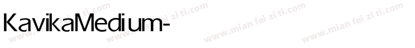 Kavika Medium字体转换